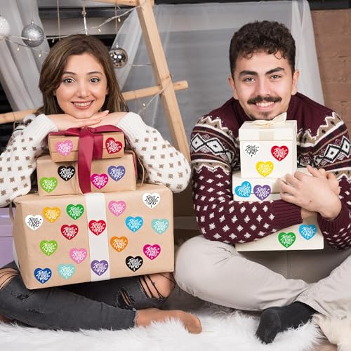 CNhoqc Easter Jesus Sticker Rolls - 1000Pcs Jesus Loves Me Heart Self-Adhesive Sticker Junk Journal Water Bottle Laptop Vinyl Easter Basket Stuffers Birthday Party Church Event Scrapbooking Supplies - style: Jesus Loves Me（Heart-Shape）