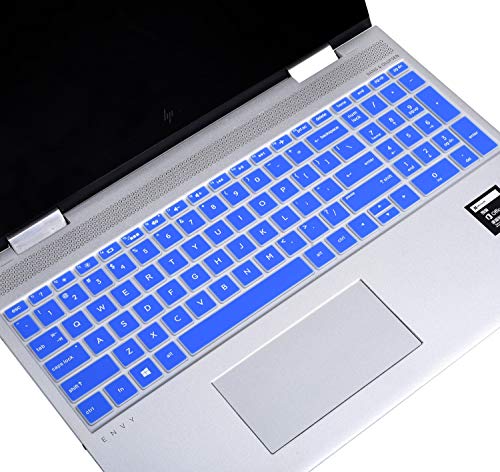 Keyboard Cover for 15.6 HP Laptop 15-dy5033dx 15-dy 15-dw 15-db/da 15-bs/bw 15-ef 15t 15z 15t-dw400 15-dy5073dx dy2073dx 15-dw4047nr dw3033dx dw3013dx 15-ef2033dx 15-ef1023dx/HP 17t 17-bs/ca/by - color: Blue