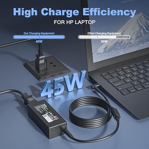 45W Charger for HP 15-CS 15-CP 15-DA 15-DB 15-DY 15-EF 15-FD 15-FD0083WM | for 15-ef0023dx ef0021nr ef0875ms 15-cs3055wm cs3075wm 15-cp0053cl 15-dy2024nr 15-DY2702DX dy1731ms dy0013dx dy2021nr Laptop