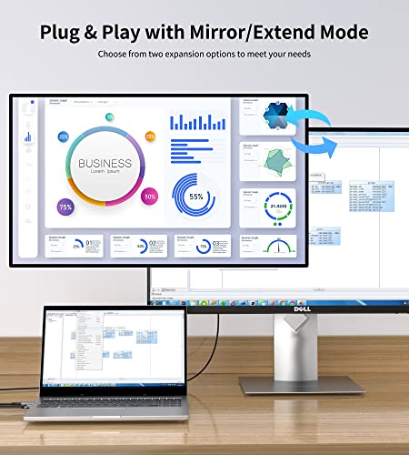 DisplayPort to USB C Cable 4K60Hz, 6.6ft for Studio Display, Wacom | Touchscreen Portable Monitor, AR Glasses Xreal Air, Rayneo, Rokid, USB-C Monitor