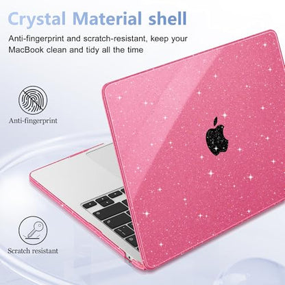 May Chen for 2026 MacBook Air 15 inch Case 2025 2024 2023 A3448 M5 A3241 M4 A3114 M3 A2941 M2 with Liquid Retina Display & Touch ID, Plastic Hard Shell with Keyboard Cover - Peach - color: Peach