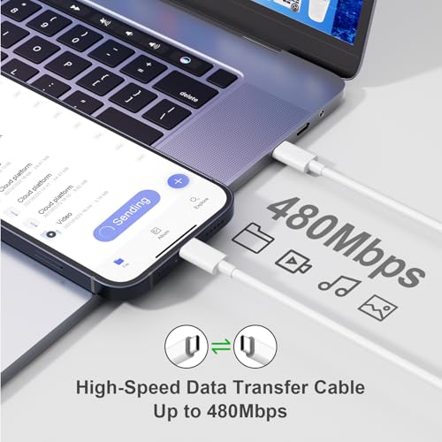 Mac Book Charger 140W GaN USB-C Fast Charger, PD Power Adapter for MacBook Pro 16" 14", MacBook Air 15" 13" M1 M2 M3 M4 M5 (2021-2026), with 6.6ft USB-C to USB-C Cable