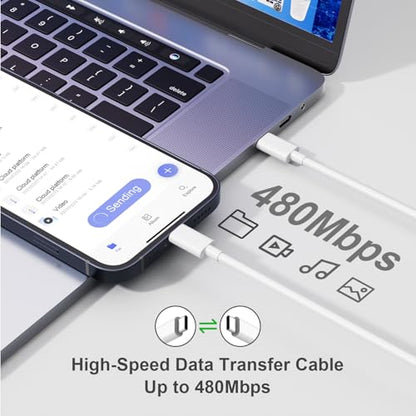 Mac Book Charger 140W GaN USB-C Fast Charger, PD Power Adapter for MacBook Pro 16" 14", MacBook Air 15" 13" M1 M2 M3 M4 M5 (2021-2026), with 6.6ft USB-C to USB-C Cable