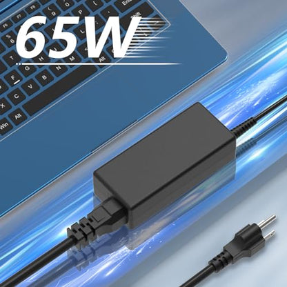 Hafiuege 19V 3.42A DC Universal Laptop Charger, 65W Power Supply Adapter | Fit for HP Lenovo Dell ASUS Gateway Acer Chromebook LG Monitor Samsung TV Spire Spin Toshiba Satellite Harmon Kardon