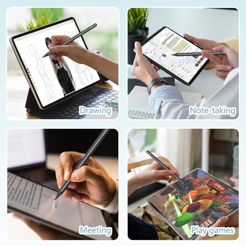 iPad Pencil 1st Generation for iPad, Stylus Pen for Pencil 2nd Generation with Magnetic Charging Tilt Sensitivity& Palm Rejection, Pencil for iPad Pro 11/12.9/13, Air, Mini Black - color: black