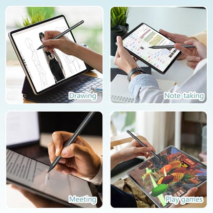 iPad Pencil 1st Generation for iPad, Stylus Pen for Pencil 2nd Generation with Magnetic Charging Tilt Sensitivity& Palm Rejection, Pencil for iPad Pro 11/12.9/13, Air, Mini Black - color: black