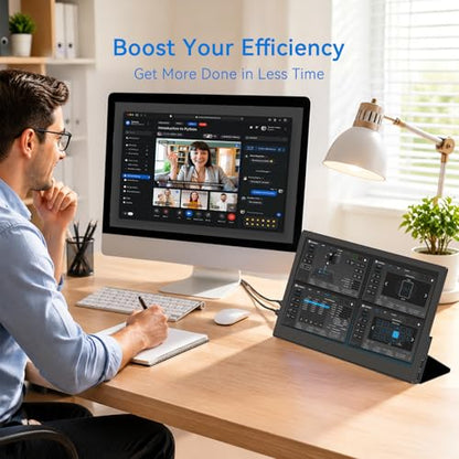 11.6 Inch Portable Monitor, Small Ultra-Slim FHD Display, Plug & Play USB-C/HDMI External Second Screen for Laptop, Smartphone, Raspberry Pi, PS5, Xbox, PC(11.6”)