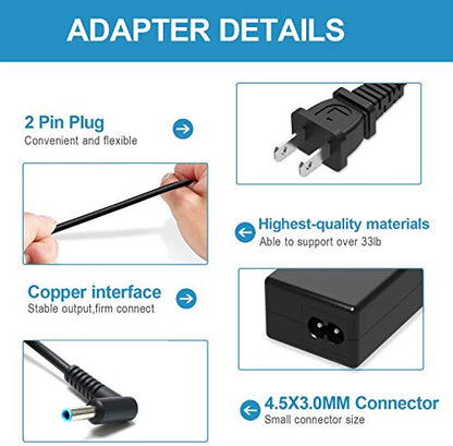 45W Charger for HP Laptop 14-DK 14-DQ 14-DF 14-DH 14-DS 14-FQ 14-EP 14-EK | for 14-DF0023CL DF0018WM 14-DK0731MS DK1025WM DK0002DX DK0028WM 14-DQ0040NR DQ1033CL DQ0002DX 14-FQ1025NR 14-EK1099NR