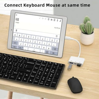 chenyang 3 in 1 USB C to 2 USB 3.0 Socket OTG Adapter with PD 24W Charge for Laptop Tablet Phone - style: USB3.0 3-in-1