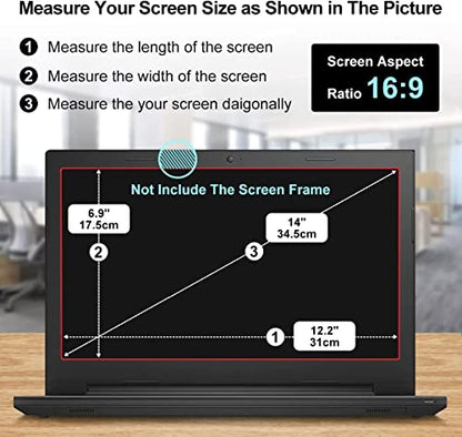 (2PCS Pack) HP 14 inch Laptop Screen Protector Anti Blue Light Glare for HP 14" Laptop/HP Pavilion X360 14/HP Chromebook 14/HP Stream 14/HP ProBook 14, Eye Protection Computer Monitor Screen Protector