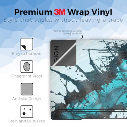 Glossy Glitter Laptop Skin Compatible with Lenovo Legion 5 Gaming Laptop (15IRX9) 2024 - Wild Splash - Premium 3M Vinyl Protective Wrap Decal Cover - Easy to Apply | Crafted in the USA - color: Wild Splash, size: Legion 5 Gaming (15IRX9) 2024 Full Cover S