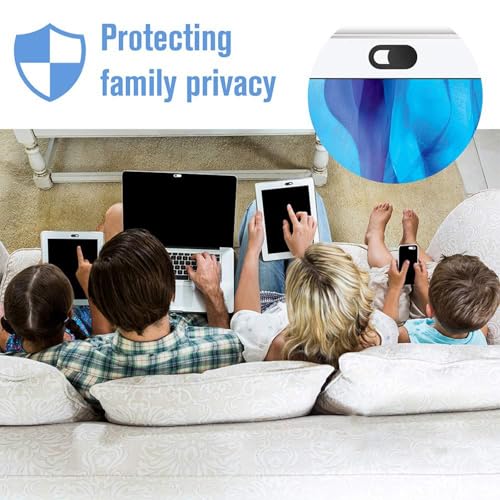 5-Pack Camera Privacy Cover, Slide Webcam Cover for Laptop MacBook PC Phone, Camera Lens Slider Protector, Universal Webcam Cover for Smartphone, Tablet, Computer