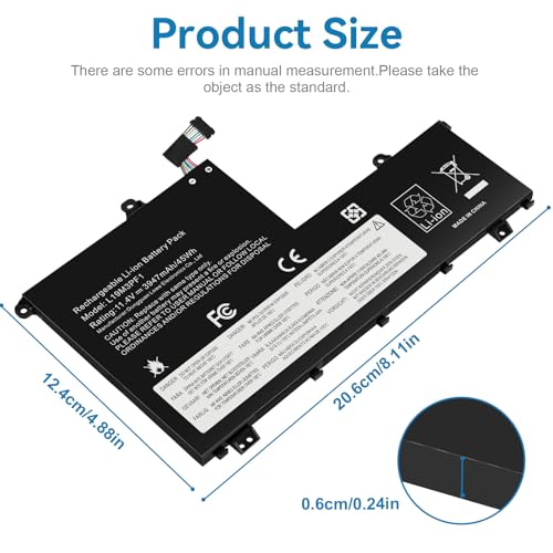 Futurebatt L19M3PF1 Laptop Battery Replacement for Lenovo ThinkBook 15-IML 15-IIL 14-IML 14-IIL Series L19C3PF1 L19D3PF1 L19L3PF1 L19M3PF2 L19C3PF9 L19M3PF9 L19L3PF8 L19D3PF2 - size: L19M3PF1 9.61 6.38 0.67in