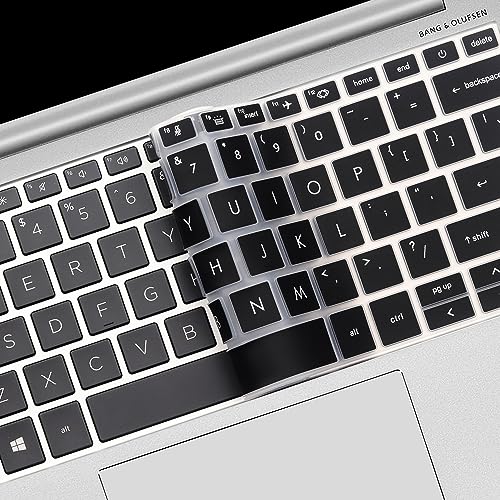 Keyboard Cover for HP EliteBook 830 835 840 845 1040 G9 G10 2025 2024 2023 2022 13.3 14 inch Laptop Accessories Keyboard Protective Skin (Not fit The 830/840/845/1040 G11 G8 G7 G6 G5 G4 G3)-Black - color: Black