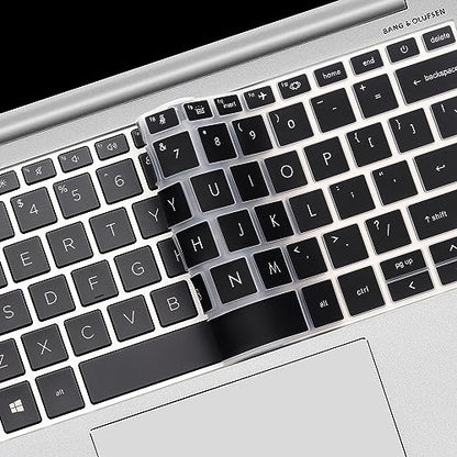 Keyboard Cover for HP EliteBook 830 835 840 845 1040 G9 G10 2025 2024 2023 2022 13.3 14 inch Laptop Accessories Keyboard Protective Skin (Not fit The 830/840/845/1040 G11 G8 G7 G6 G5 G4 G3)-Black - color: Black