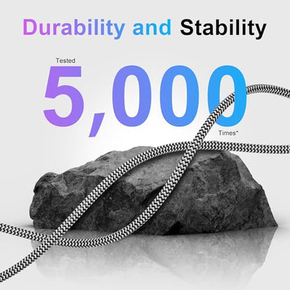 10FT USB C Cable 90 Degree, USB C 3.1 Gen 2 Cable, 4K Monitor Video Output, 10Gbps High Speed Data Transfer, 100W Fast Charging, Compatible with iPhone 17, MacBook, Dell XPS, CarPlay, Portable Monitor - size: 10FT