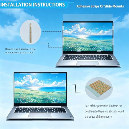 15.6 Inch 16:9 Laptop Privacy Screen Filter - 26° privacy screen | 26° privacy screen, Computer Monitor Privacy Shield and Anti-Glare Protector