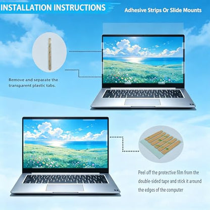 15.6 Inch 16:9 Laptop Privacy Screen Filter - 26° privacy screen | 26° privacy screen, Computer Monitor Privacy Shield and Anti-Glare Protector