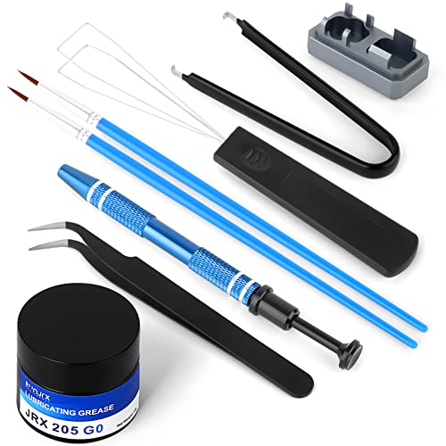 RUNJRX Keyboard Lube Kit JRX 205G0 0.53oz/15g for Mechanical Keyboard Lube, Switch Opener for MX Kailh,Keyboard Tools with Keycap Puller - style: Lube Kit-D