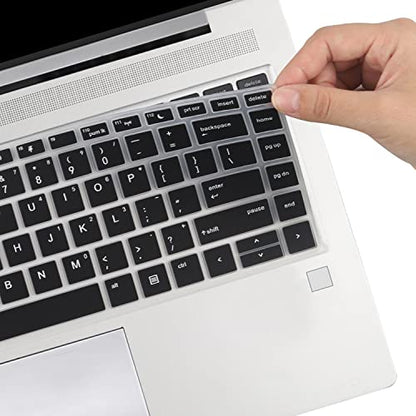 Keyboard Cover for HP ProBook 440 445 G9 G5 G6 G7 G8 G10, HP ProBook 430 G5, HP ProBook x360 440 G1, HP ProBook 640 G4 G5 G7 G8 14 inch Keyboard Protective Skin (Not fit 430/440/640 G2 G3) -Bk - size: 14 Inch