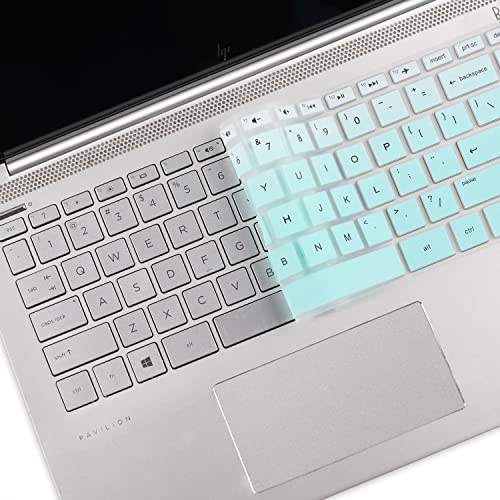 Keyboard Cover for HP Laptop 14" 14-dq 14-fq/dk 14-dq6014dx 14-dq6013dx 14-dq0052dx 14-dq0762dx 14-dq5009nr 14-dq0054dx 14-dq3000dx 14-dq2020nr 14-dq0760dx 14-dq0003/0005dx 14-dq0055dx 14-dq0070nr - color: Mint Green
