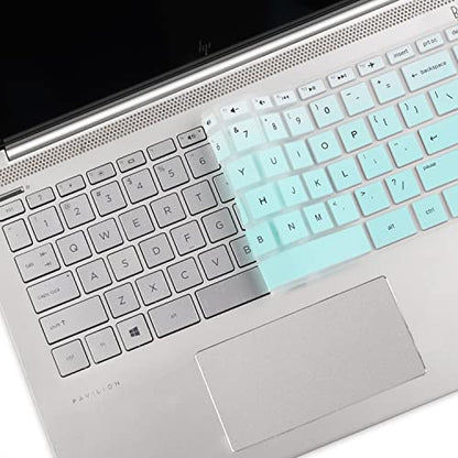 Keyboard Cover for HP Laptop 14" 14-dq 14-fq/dk 14-dq6014dx 14-dq6013dx 14-dq0052dx 14-dq0762dx 14-dq5009nr 14-dq0054dx 14-dq3000dx 14-dq2020nr 14-dq0760dx 14-dq0003/0005dx 14-dq0055dx 14-dq0070nr - color: Mint Green