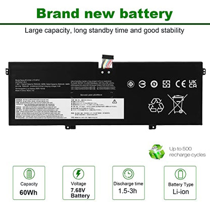 60Wh L17C4PH1 Laptop Battery for Lenovo Yoga 7 Pro Pro-13IKB C930 C930-13IKB C930-131KB 930-13IKB-81EQ 81C4 81EQ 5B10Q82425 5B10Q82426 5B10Q82427 C930-13IK C930-13IKB L17M4PH1 L17M4PH2 L17L4PH2 - size: 11.45*3.78*0.2inch