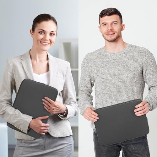 RAINYEAR 13 Inch Laptop Sleeve Case Padded Carrying Bag, Gray | Slim Protective Soft Zipper Computer Cover for 13.3 inch MacBook Air/Pro M1 M2 M3 M4 M5 A3449 A3240 A3113 A2681 A2338 - color: Gray, size: 13"