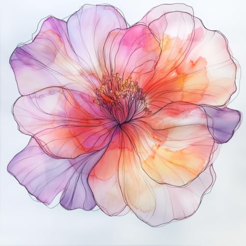 MAKTEM Pink Camelia Flower Car Decal, Holographic Waterproof Removable Auto Decoration, Outdoor Decal for Car Vehicle Truck Window Laptop, 4.5x4.5inch, 1PC (One Pink)
