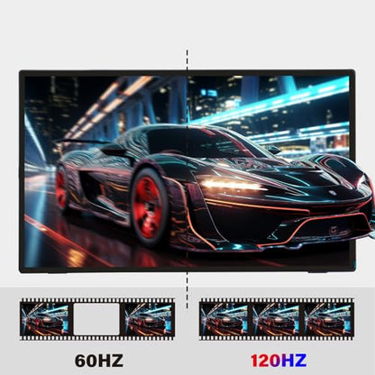 GeeekPi 18.5 inch Portable Monitor 1920x1080 IPS Touchscreen 120HZ 1080P Touch Display with HDMI USB-C, Built-in Speakers, Kickstand VESA for Xbox PS4/5 Laptop Mac PC