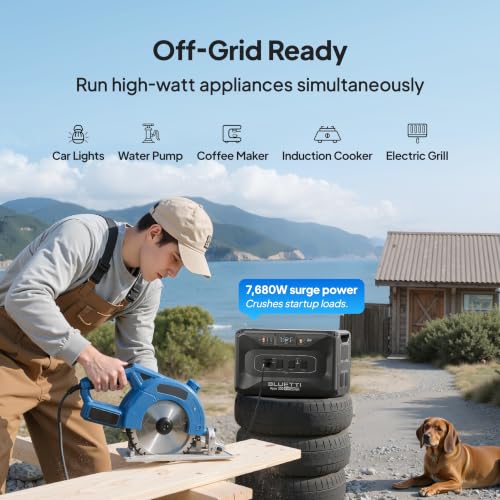 BLUETTI Apex 300 Portable Power Station 2764.8Wh 3840W LFP Solar Generator | Battery Backup with 6 3840W AC Ports (7680W Surge), Simultaneous 120V/240V Output & Black Start, for Home, RV and Emergencies - style: BLUETTI Apex 300