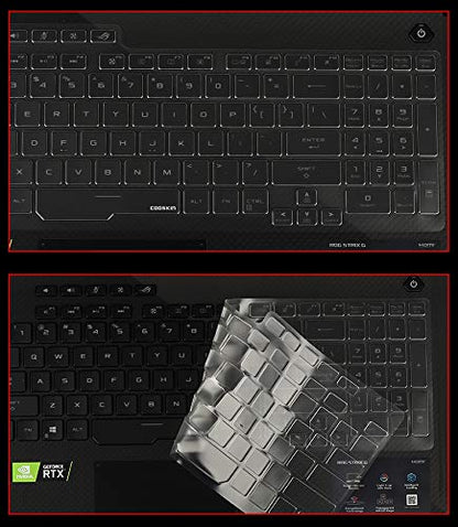 Laptop Ultra Thin Clear Transparent Tpu Keyboard Cover Protectors for ASUS ROG Strix G G731GV G731GU G731GW 17.3"