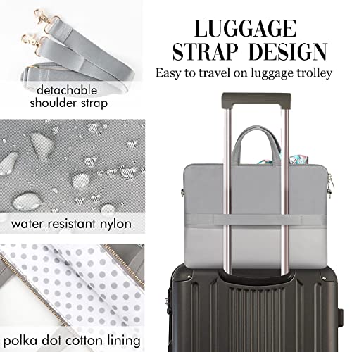 Laptop Bag for Women Slim Travel - color: Grey