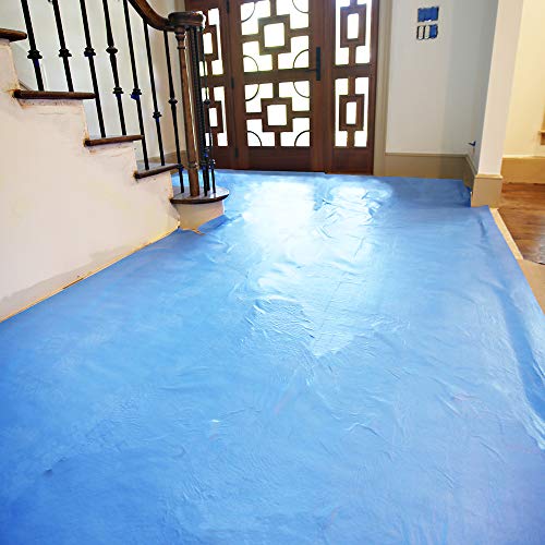 Trimaco Stay Put Surface Protector, Blues, 39.37-inch x 164.04-feet - size: 39.37-inch x 164.04-feet