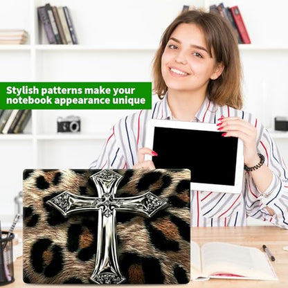 Laptop Skin Sticker Decal, Universal Protective Cover Fit 12 13 14 15.6 Inch Notebook, Reusable Water-Resistant Vinyl Decal w/ 2 Wrist Pads for Business Travel Office, Leopard Print Art - color: Leopard Print Art