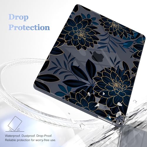May Chen for MacBook Pro 13 inch Case 2022 2021 2020 Release A2338 M2 M1 A2289 A2251, Plastic Crystal Hard Shell Case Cover for MacBook Pro 13 inch Touch Bar Fits Touch ID, Luxury Dahlia - color: Luxury Dahlia