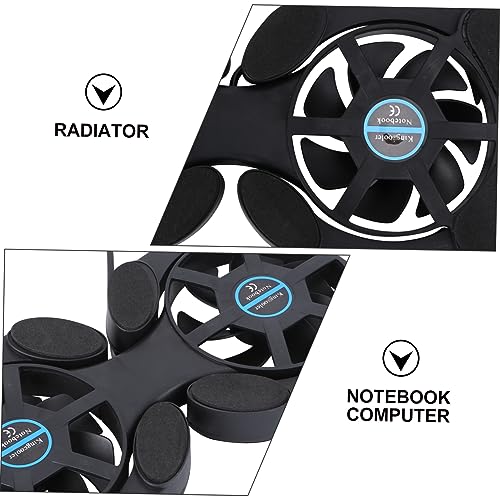 Balacoo Portable Foldable Laptop Cooling Pad with Dual USB Fans Compact Design for Efficient Heat Dissipation and Slip-Resistant Protection for Notebook Use