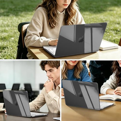 MOSISO Compatible with MacBook Neo Case 13 inch 2026 A3404 A18 Pro Chip | Ultra-Thin Surpass Natural Beauty Seamlessly Closes Protective Hard Shell Case Cover, Crystal Black - color: Crystal Black