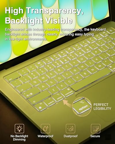 Premium Ultra Thin TPU Keyboard Cover Protector for MacBook Neo 13"(2026, 256G, Non-Touch ID) US Layout Clear Keyboard Protector A18 Pro Chip