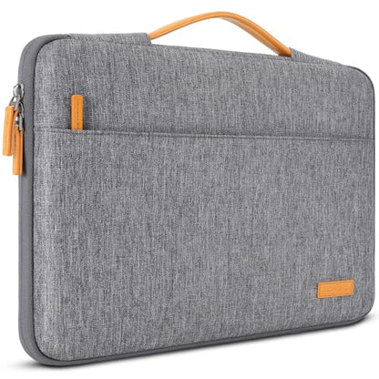 DOMISO 14 inch Laptop Case Sleeve Protective Cover Compatible with 15 inch MacBook Air M4 M3 M2,MacBook Pro,14-15 inch HP Dell ASUS Lenovo Chromebook,Waterproof Computer Cases Bag with Handle,Grey - color: Grey, size: 15" for Macbook Air
