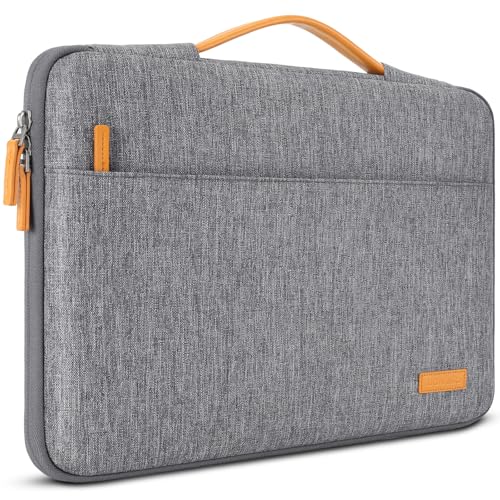 DOMISO 13.3 inch Laptop Case Sleeve Protective Cover Compatible with 14 inch MacBook Pro M4 M3 M2/MacBook Pro Max,13-13.3 inch Dell,Lenovo, HP,Waterproof Computer Cases Bag with Handle,Grey - color: Grey, size: 14" for MacBook Pro