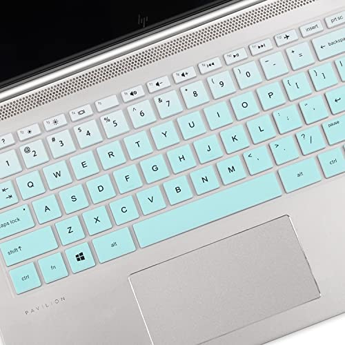 Keyboard Cover for HP Laptop 14" 14-dq 14-fq/dk 14-dq6014dx 14-dq6013dx 14-dq0052dx 14-dq0762dx 14-dq5009nr 14-dq0054dx 14-dq3000dx 14-dq2020nr 14-dq0760dx 14-dq0003/0005dx 14-dq0055dx 14-dq0070nr - color: Mint Green