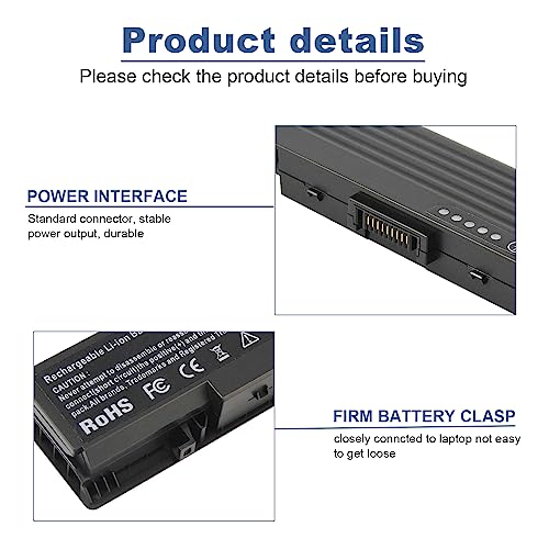 Laptop Battery for Dell Inspiron 1521 1520 1721 pp22l pp22x ; Dell Vostro 1500 1700, fits P/N W280 0UW280 NR239 312-0589 451-10477 FK890 GK476 GK479 312-0504 312-0575 312-0576 312-0590 312-0594 FP282 - size: 7.86*2.15*0.88inch 1520