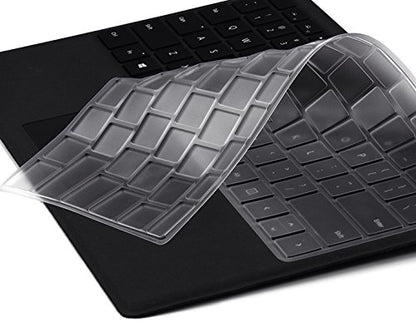 Keyboard Skin for Microsoft Surface Pro (2017 Released) & Surface Pro 4, Precsion Fit Ultra Thin Clear TPU Keyboard Cover Protector US Layout