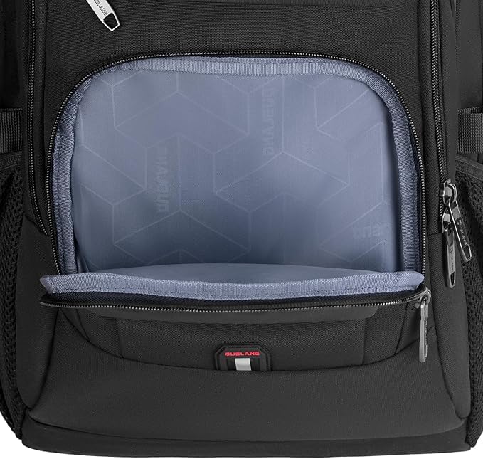 17 Inch Laptop Backpack for Travel Water Resistant College Backpack for Men Women Laptop Bag with USB Charging Port and Clear Cosmetic Bag, Black - color: Black-k