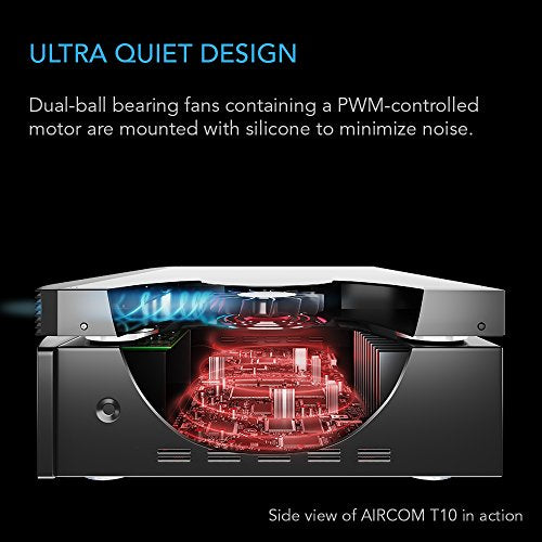 AC Infinity AIRCOM S10 Quiet Cooling Blower Fan System 17" Front-Exhaust | For Receivers, Amps, DVR, AV Cabinet Components - size: 17" Front-Exhaust, style: Speed Controller