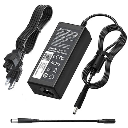 65W 45W AC Adapter for Dell Laptop Charger Dell inspiron 15 la65ns2-01 | Compatible with Dell inspiron 13 14 17 Series 3520 5100 5567 5559, Latitude ,Computer Barrel Charger- 4.5mm and 7.4mm jack