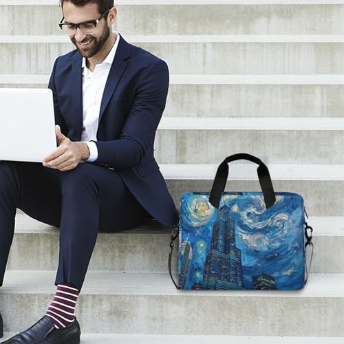 ALAZA Purple Dragon Laptop Case Bag Sleeve Portable Crossbody Messenger Briefcase w/Strap Handle, 13 14 15.6 inch - color: Multicolor6