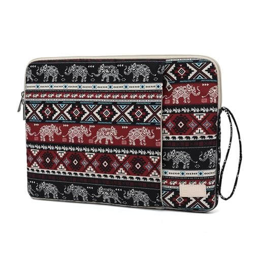Laptop Sleeve 13.3 inch14 Inch, 15.6inchWater Resistant Traveling Computer Cover with Handle, Shockproof Protective Carrying Laptop Case (Y8-Red Elephant, 14 inch) - color: Y8-Red elephant, size: 14 inch