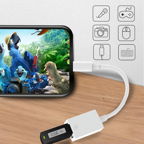 Untvie Type-c to USB Adapter, USB-C to USB-A 3.1 Gen1 Female Adapter Cable Converter, 5Gbps High-Speed, for Laptops, Tablets, Phones, USB Flash Drive,Card Reader,MIDI Keyboard, Mouse White - style: TYPE C